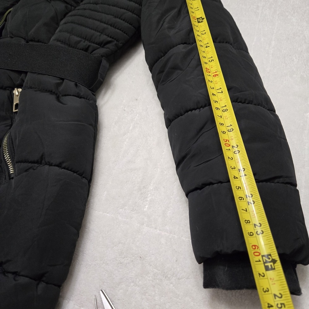 YMI Polyfill Puffer Jacket with Faux Fur Trim Hood and Pop Zippers M Style J1538 - Picture 15 of 16